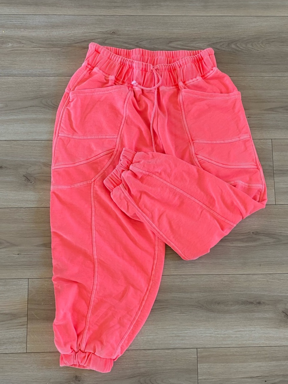 Anthropologie Daily Practice Easy Going Jogger in Neon Coral Women Medium